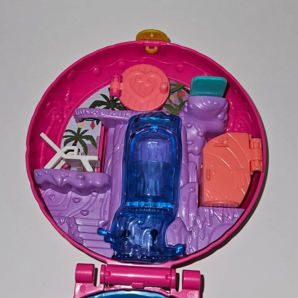 Polly Pocket Flamingo Floatie Compact Lila Doll Mattel 2017